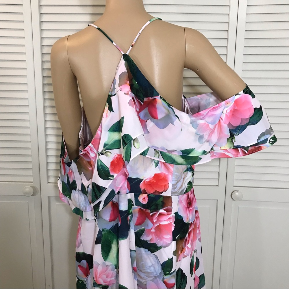 NWT CITY CHIC Garden Maxi Dress Pink Size 18 - Picture 15 of 16